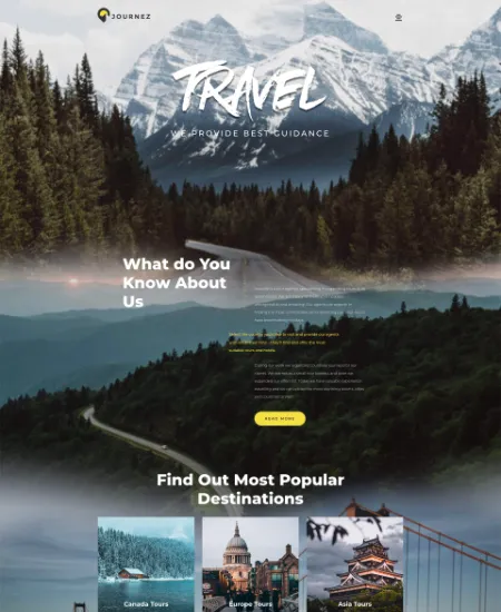 Reisbureau website template