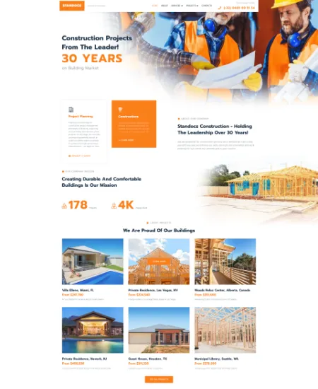 Static website template