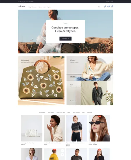Zelden webshop template
