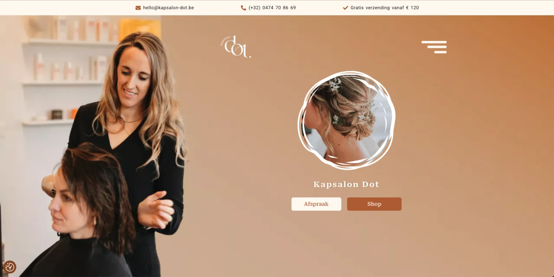 Kapsalon Dot Webshop