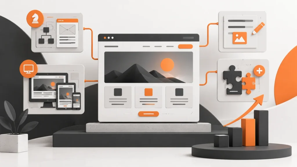 WordPress website laten maken met professioneel ontwerp, responsive webdesign en uitbreidbare functies